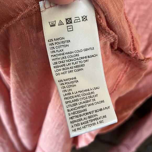 Free People Beach Pink Come And Catch Me Long Sleeve boho coastal dress - Picture 10 of 10